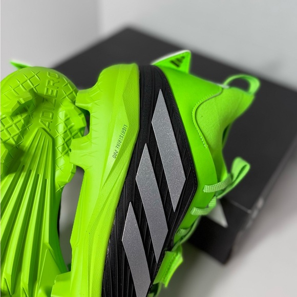 Size 10 Adidas Adizero Edge+ Men’s Baseball Cleats IH6139 Team Solar Green NEW main image 6